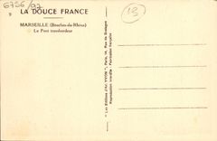 CPA Marseille Le Pont Transbordeur 