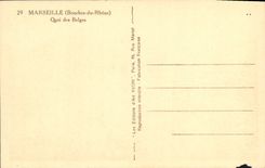 CPA Marseille Quai des Belges Bateaux