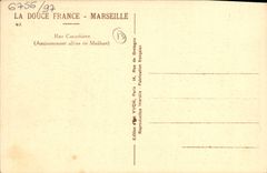 CPA Marseille Rue Cannebiere Allees de Meilhan