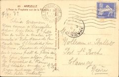 CPA Marseille L'Anse du Prophete vue de la Reserve