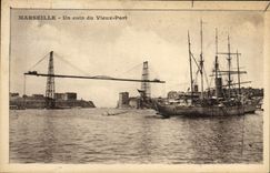 CPA Marseille Un coin du Vieux Port Bateau