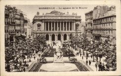 CPA Marseille Le Square de la Bourse 