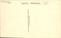 POSTAL Marsella Quay de la VENDIMIA del puente del puerto y del transportador