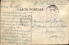 CPA Marseille Le Quai du Port et la Mairie 