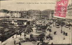 CPA Marseille Le Quai des Belges 
