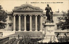 CPA Marseille Palais de Justice et Statue Berryer