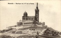 CPA Marseille Basilique de N D de la Garde 