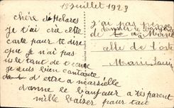 POSTAL Marsella de la VENDIMIA la reserva de la cornisa