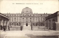 CPA Marseille Caserne St Charles Militaria