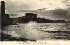 CPA Marseille Coucher de Soleil