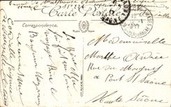 POSTAL Marsella de la VENDIMIA una esquina del barco portuario