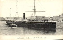 CPA Marseille le courrier de la mediterranee Bateau