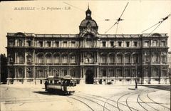 CPA Marseille La prefecture Tramway