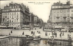CPA Marseille Le quai de la Fraternite et la Cannebiere
