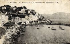 CPA Marseille Promenade de la corniche le prophete