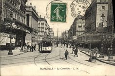 CPA Marseille La cannebiere Tramway