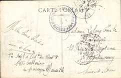 CPA Marseille La cannebiere Tramways