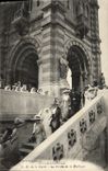 CPA Marseiller ND de la garde le porche de la basilique