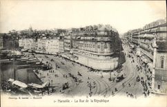 CPA Marseille La rue de la republique