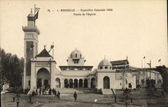 CPA Marseille Exposition coloniale 1906 palais de l'algerie