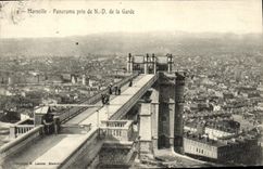 CPA Marseille Panorama pris de ND de la Garde
