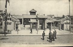 CPA Marseille Exposition coloniale pavillon du Tonkin