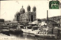 CPA Marseille Canal st jean a cathedrale