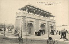 CPA Marseille Exposition coloniale 1906 porte de l'Annam Elephant