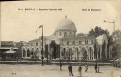 CPA Marseille Exposition coloniale 1906 palais de madagascar