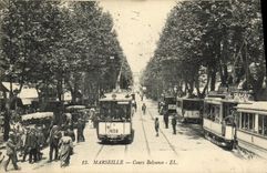 CPA Marseille Cours Belsunce Tramways