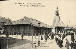 CPA Marseille Exposition coloniale 1906 Maison de repos des notables cochinchinois 
