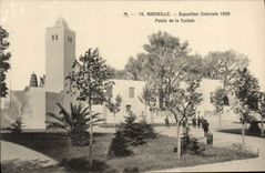 CPA Marseille Exposition Coloniale 1906 Palais de la Tunisie