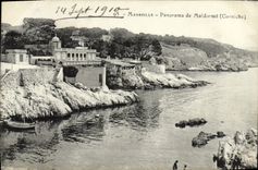 CPA Marseille Panorama de Maldorme corniche