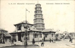 CPA Marseille Exposition coloniale palais du l'annam