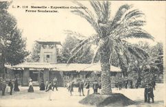 CPA Marseille Exposition coloniale Ferme Soudanaise