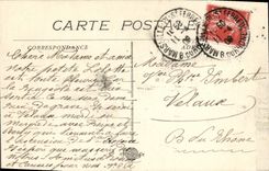 Panorama de Marsella de la POSTAL de la VENDIMIA del puerto viejo