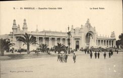 CPA Marseille Exposition coloniale 1906 le grand palais