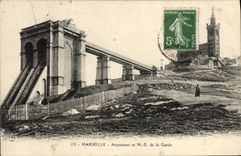 CPA Marseille Ascenseurs de ND de la garde