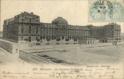 CPA Marseille La Caserne St Charles Militaria