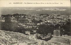 CPA Marseille Vue generale du roucas blanc et des iles du frioul