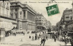 CPA Marseille La cannebiere vue du quai de la fraternite