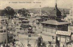 CPA Marseille Exposition coloniale 1906 vue generale