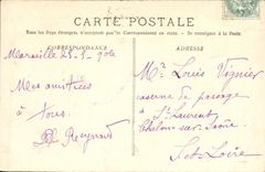 CPA Marseille Exposition coloniale 1906 palais de l'indo chine En pousse pousse 