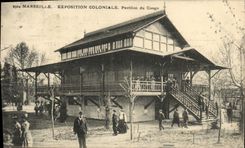 CPA Marseille exposition coloniale pavillon du congo
