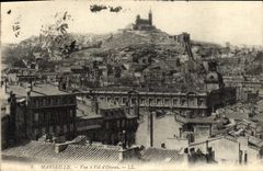 CPA Marseille Vue a vol d'oiseau