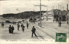 CPA Marseille La corniche la promenade des bains du prado