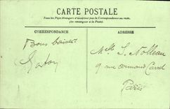 POSTAL Marsella de la VENDIMIA la cornisa la caminata de los baños del prado