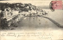 CPA Marseille La corniche vue prise du restaurant Roubion