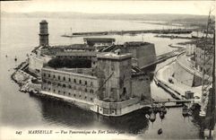 CPA Marseille vue panoramique du fort saint jean