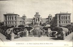 CPA Marseille Le palais Longchamp Musee des Beaux Arts